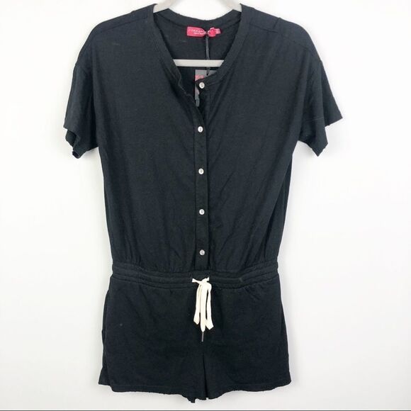 N:PHILANTHROPY | Black Finn Drawstring Romper S - Picture 7 of 16